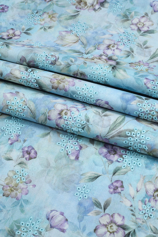 3 Piece - Embroidered Lawn - F24 - D2604