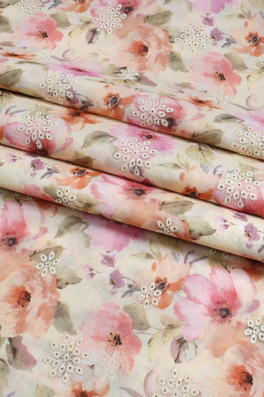 3 Piece - Embroidered Lawn - F24 - D2606