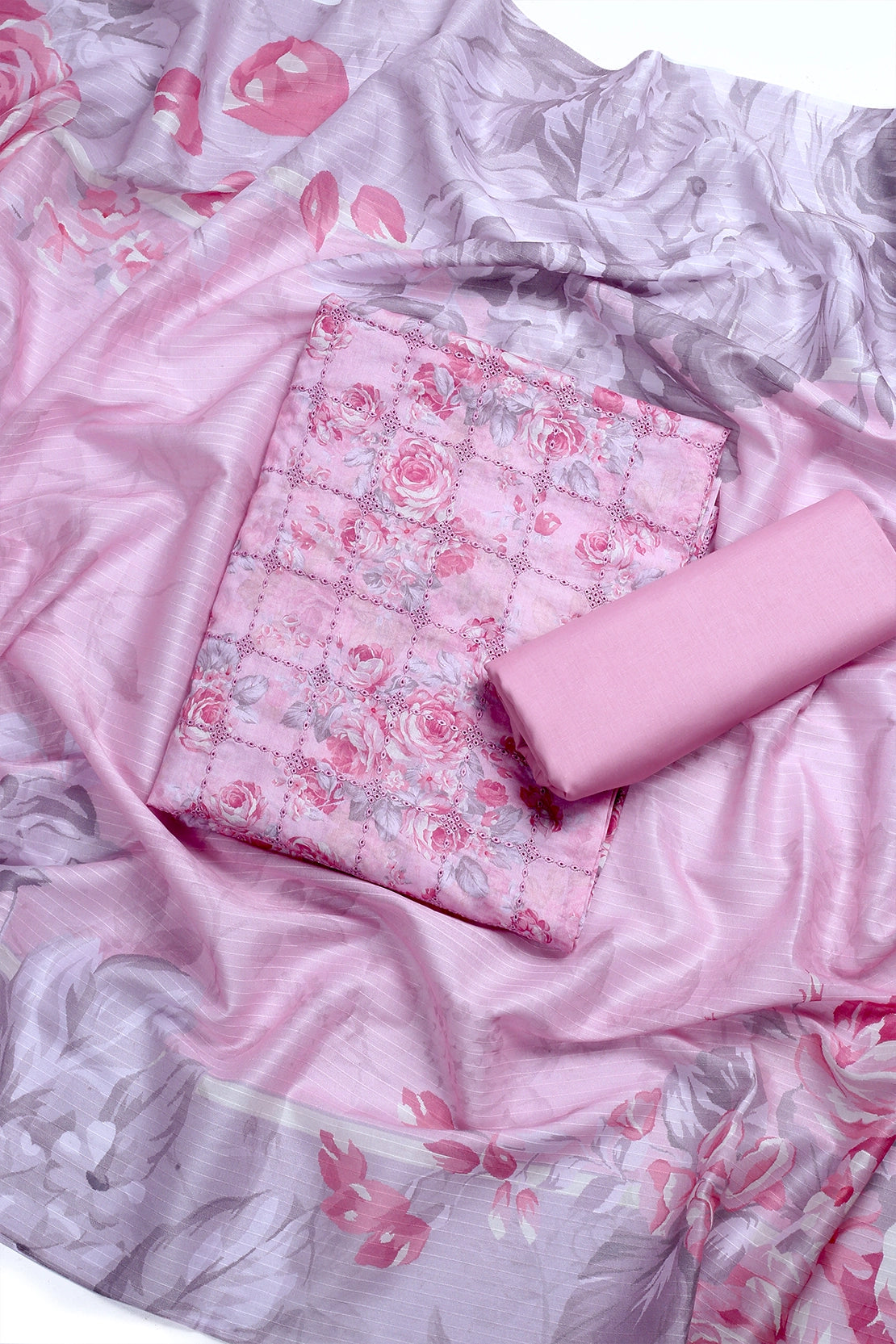 3 Piece - Embroidered Lawn - F24 - D2701