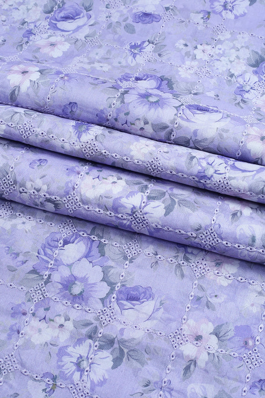 3 Piece - Embroidered Lawn - F24 - D2702