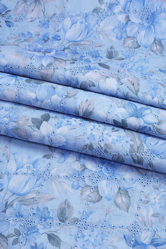 3 Piece - Embroidered Lawn - F24 - D2709