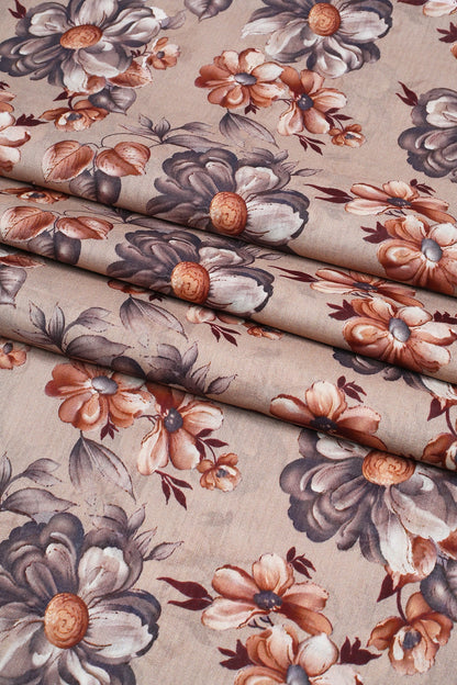 3 Piece - Digitally Printed Lawn - F26 - D2801