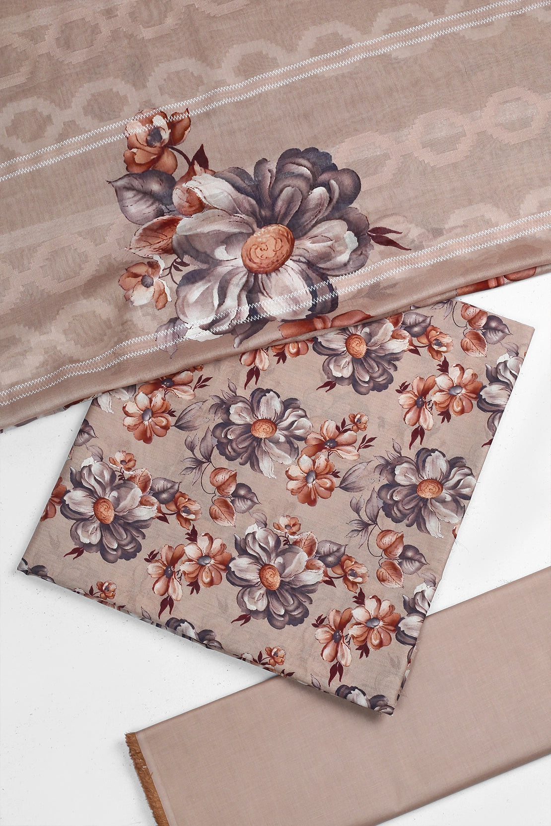 3 Piece - Digitally Printed Lawn - F26 - D2801