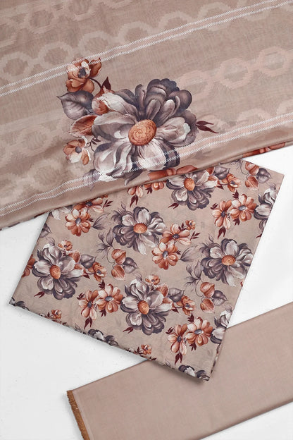 3 Piece - Digitally Printed Lawn - F26 - D2801