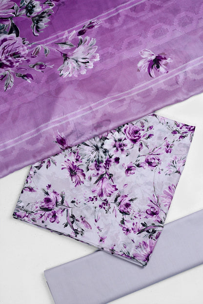 3 Piece - Digitally Printed Lawn - F26 - D2803