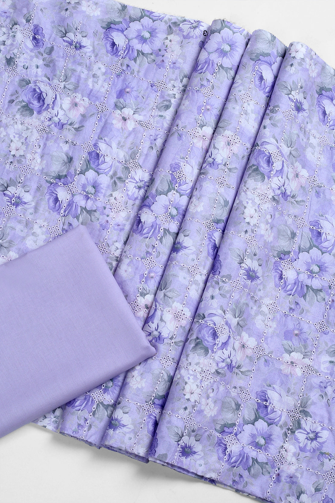 2 Piece - Embroidered Lawn - F35 - D3002