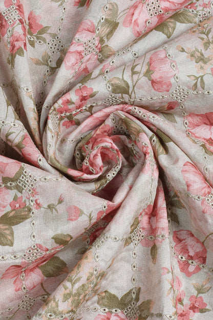 2 Piece - Embroidered Lawn - F35 - D3005