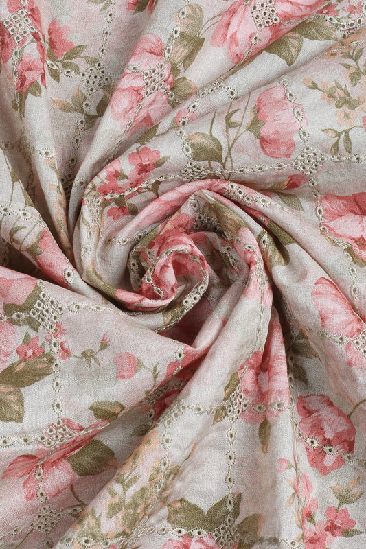 2 Piece - Embroidered Lawn - F35 - D3005