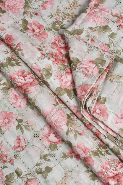 2 Piece - Embroidered Lawn - F35 - D3005