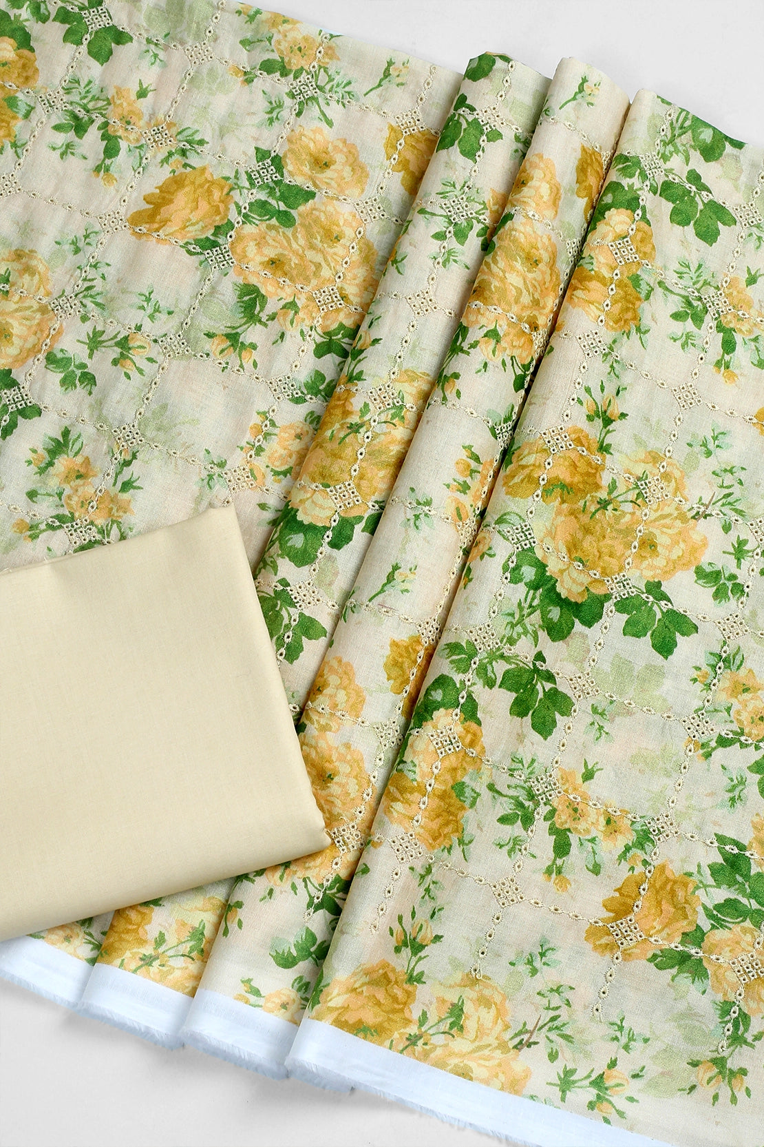 2 Piece - Embroidered Lawn - F35 - D3006