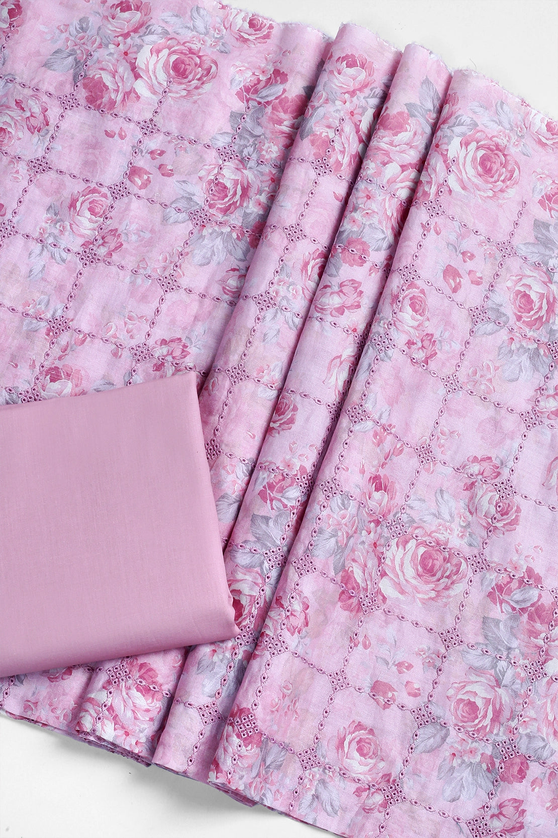 2 Piece - Embroidered Lawn - F35 - D3007