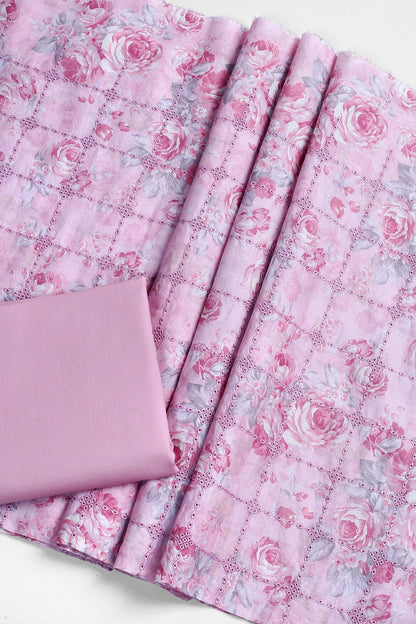 2 Piece - Embroidered Lawn - F35 - D3007