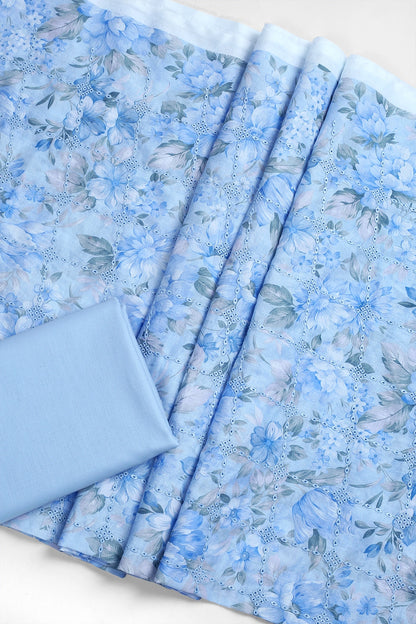 2 Piece - Embroidered Lawn - F35 - D3008