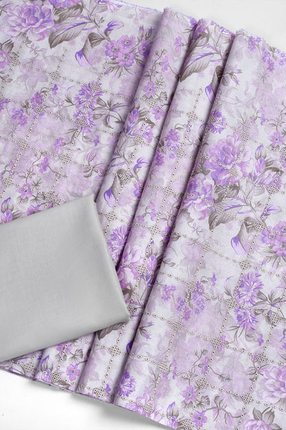 2 Piece - Embroidered Lawn - F35 - D3009