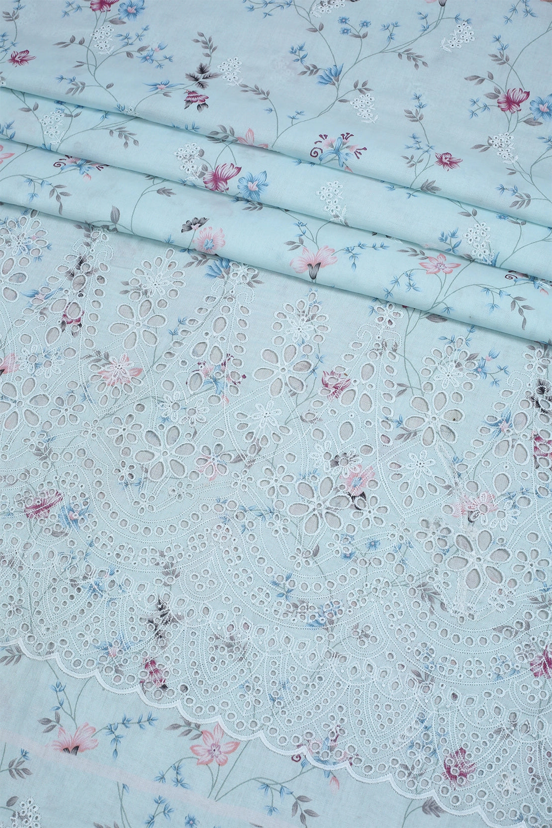 3 Piece - Embroidered Lawn - F60 - D3601