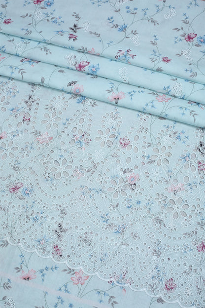 3 Piece - Embroidered Lawn - F60 - D3601