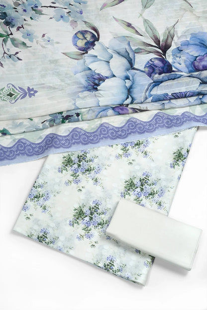 3 Piece - Digitally Printed Lawn - F47 - D3705