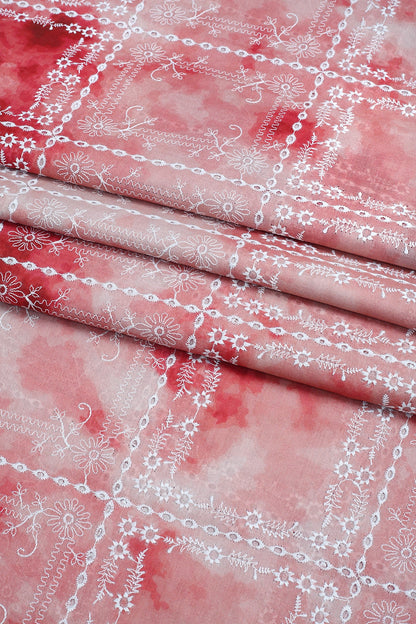 2 Piece - Embroidered Lawn - D3801