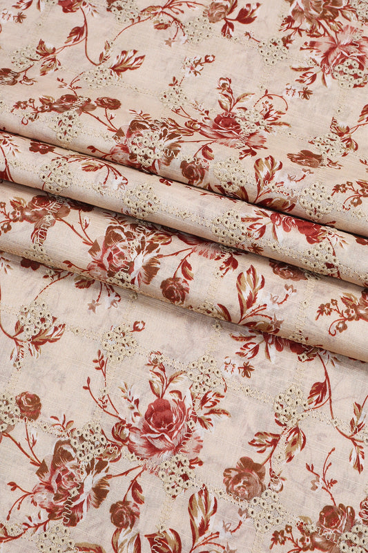 3 Piece - Embroidered Lawn - F63 - D4103