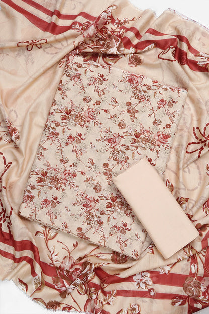 3 Piece - Embroidered Lawn - F63 - D4103