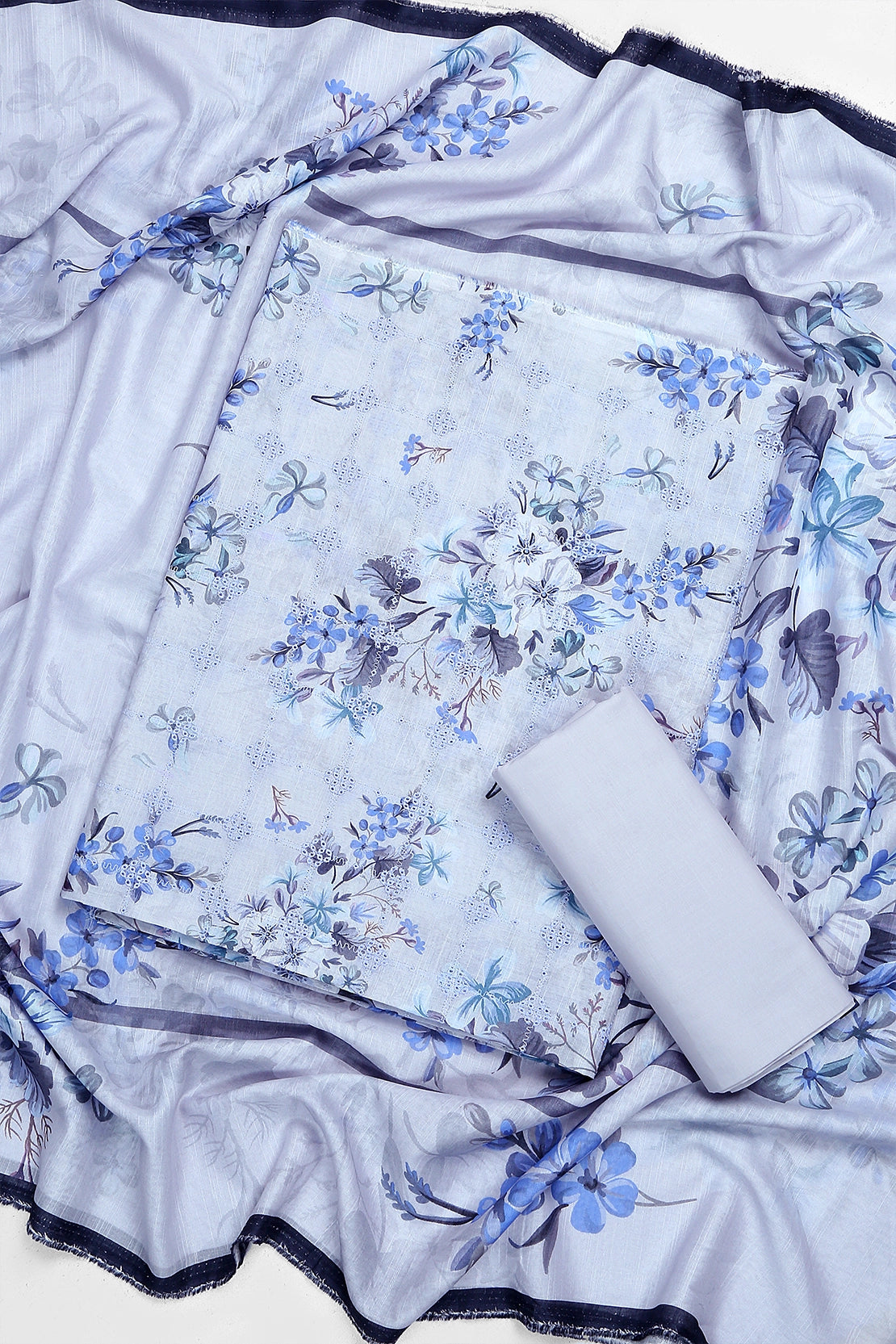 3 Piece - Embroidered Lawn - F63 - D4108