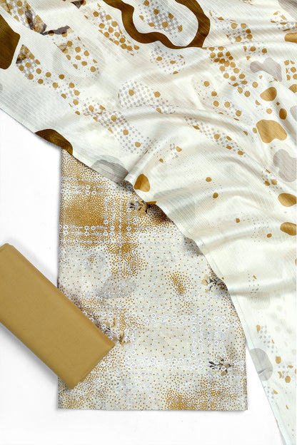 3 Piece - Embroidered Lawn - F54 - D4201