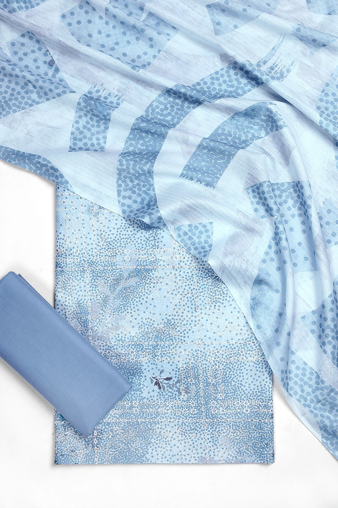 3 Piece - Embroidered Lawn - F54 - D4203