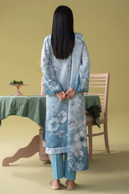 3 Piece - Digitally Printed Silk Karandi - WD801