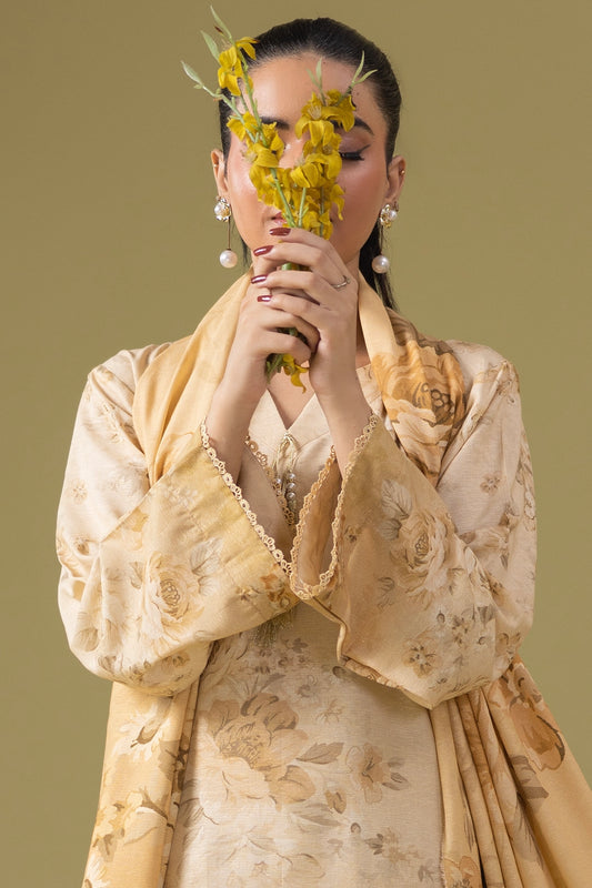 3 Piece - Digitally Printed Silk Karandi - WD811