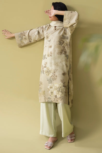 3 Piece - Digitally Printed Silk Karandi - WD804