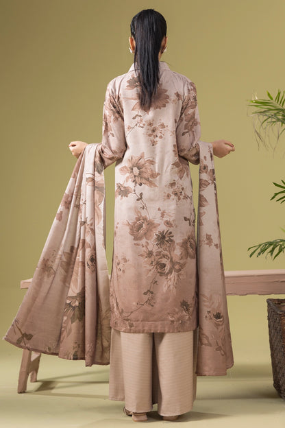 3 Piece - Digitally Printed Silk Karandi - WD806