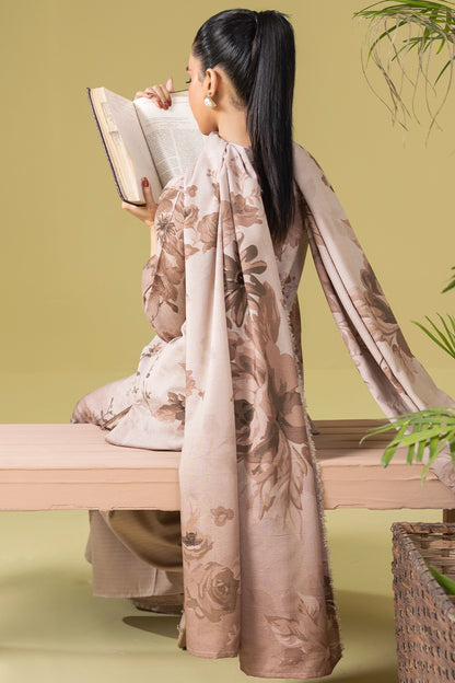 3 Piece - Digitally Printed Silk Karandi - WD806