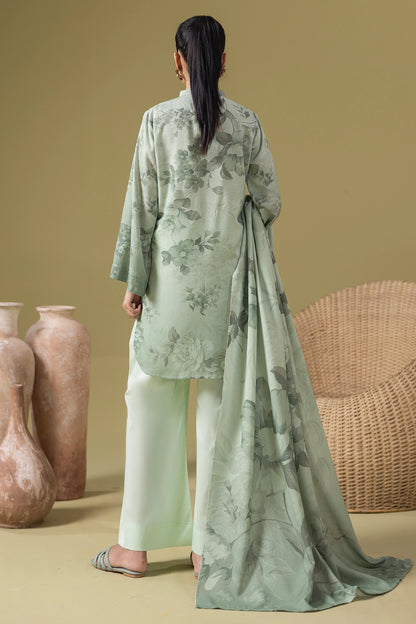 3 Piece - Digitally Printed Silk Karandi - WD808
