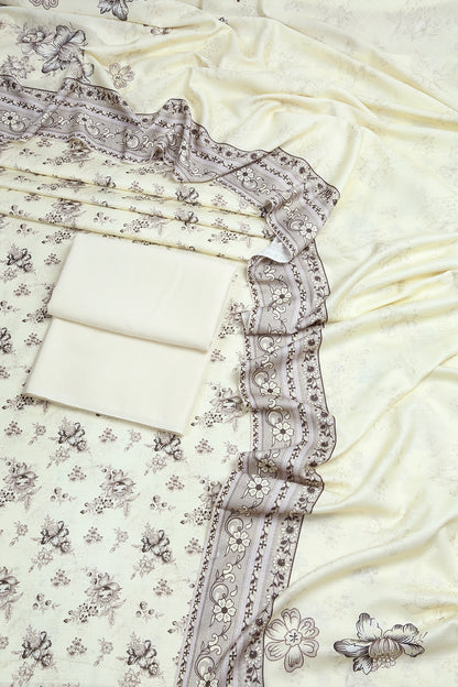 3 Piece - Digitally Printed Dhanak - WD902