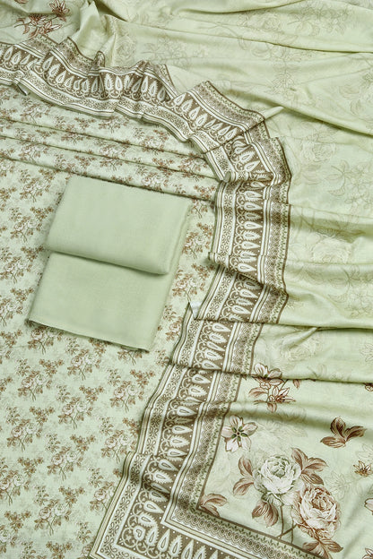 3 Piece - Digitally Printed Dhanak - WD903