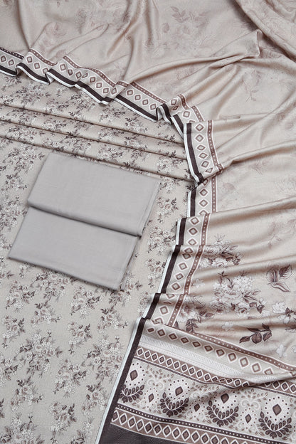 3 Piece - Digitally Printed Dhanak - WD904