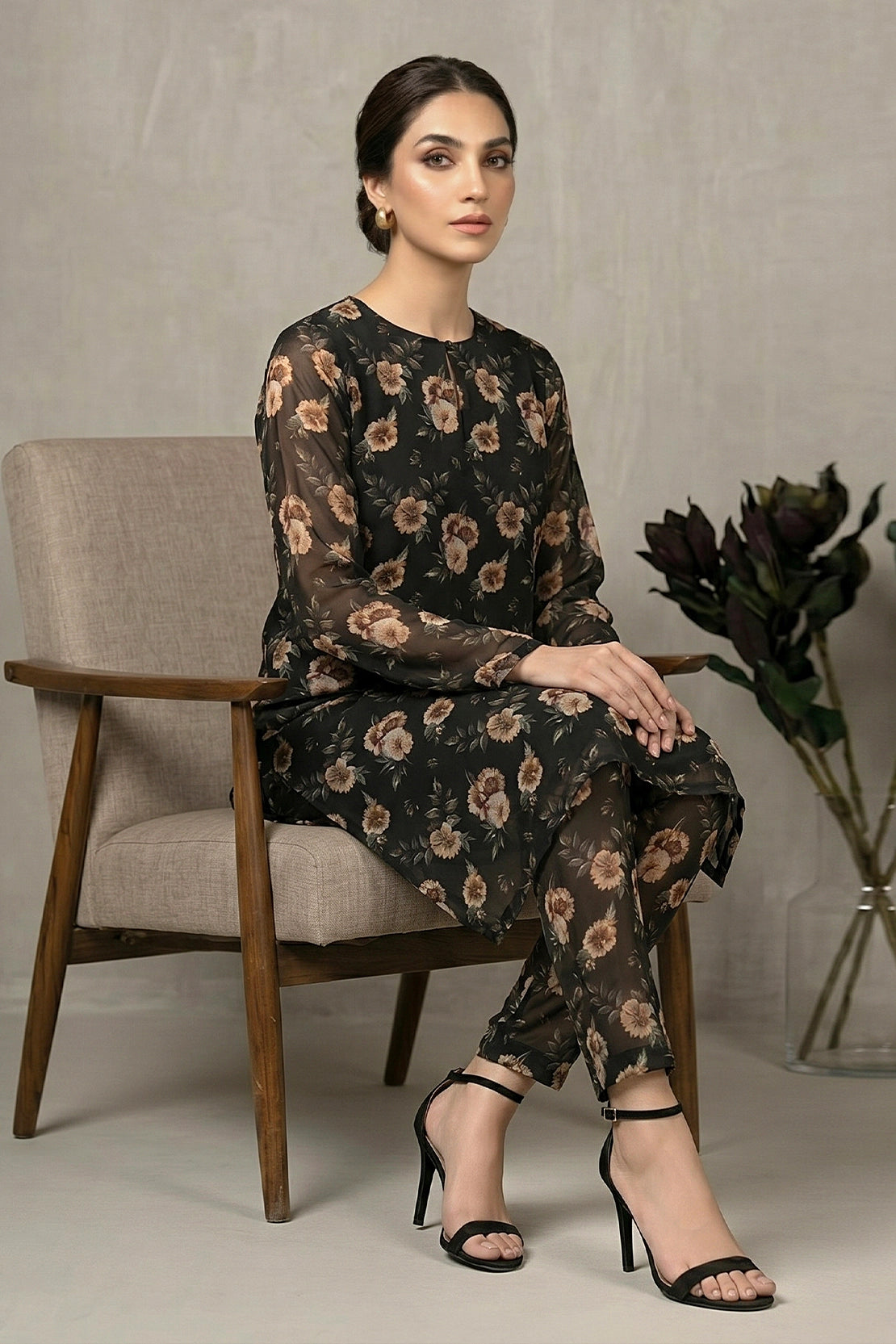 2 Piece - Digitally Printed Doriya Lawn - D4705