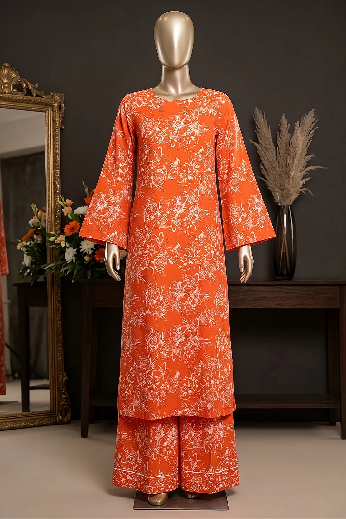 2 Piece - Digitally Printed Lawn - D4710