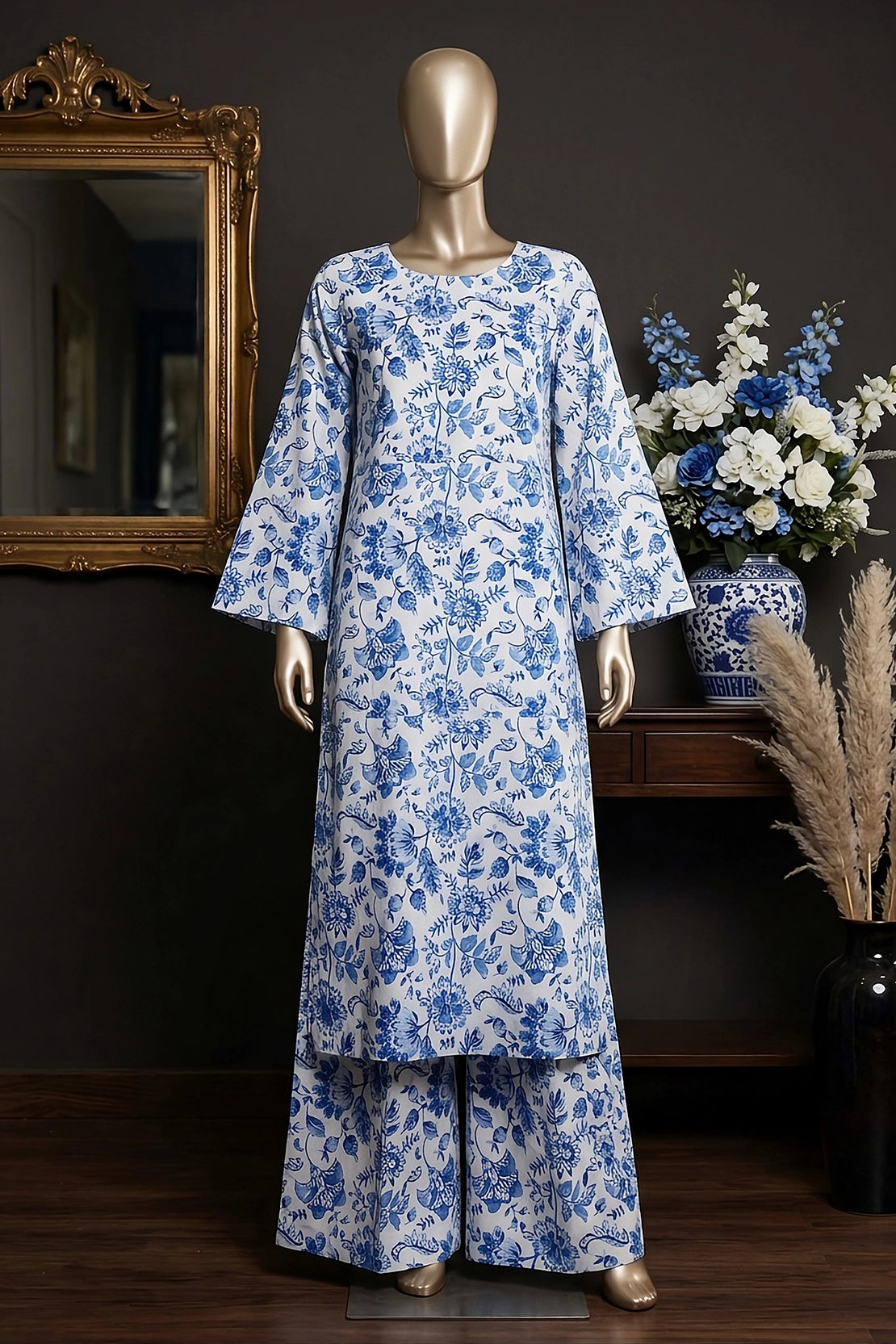 2 Piece - Digitally Printed Lawn - D4711