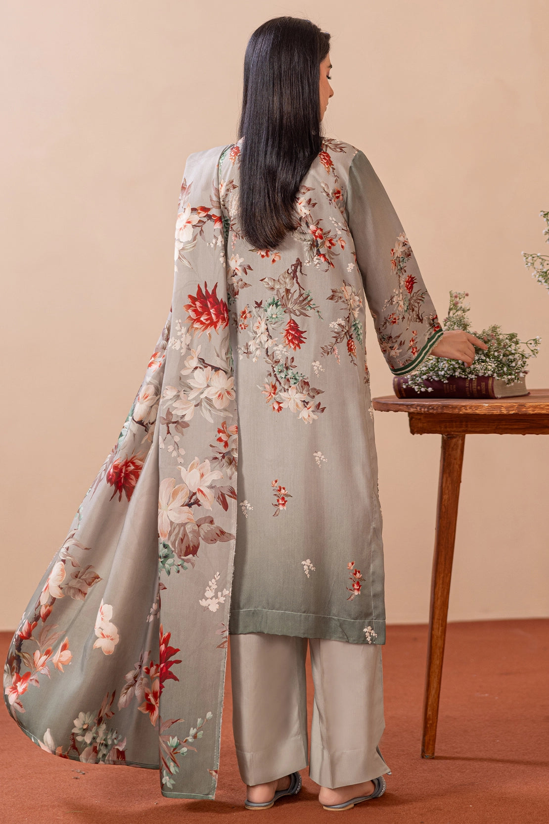3 Piece - Embroidered Viscose - WD1401