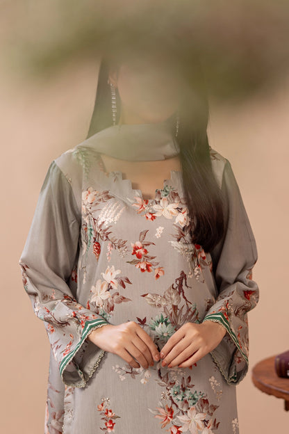 3 Piece - Embroidered Viscose - WD1401