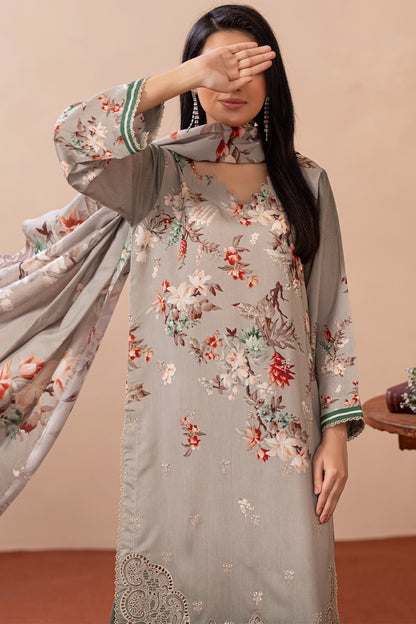 3 Piece - Embroidered Viscose - WD1401