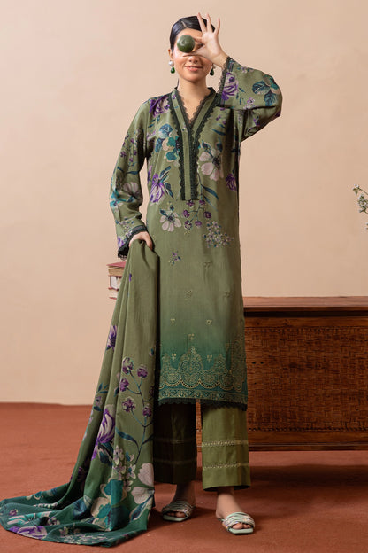 3 Piece - Embroidered Viscose - WD1410