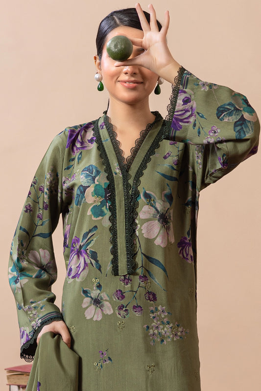 3 Piece - Embroidered Viscose - WD1410