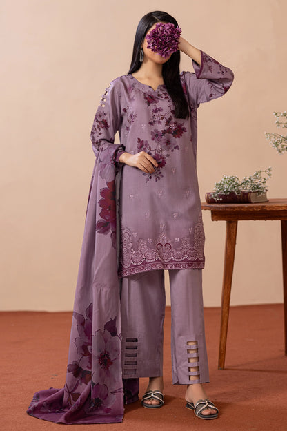 3 Piece - Embroidered Viscose - WD1402