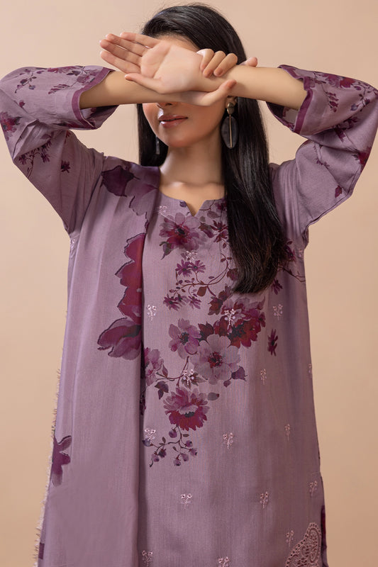 3 Piece - Embroidered Viscose - WD1402