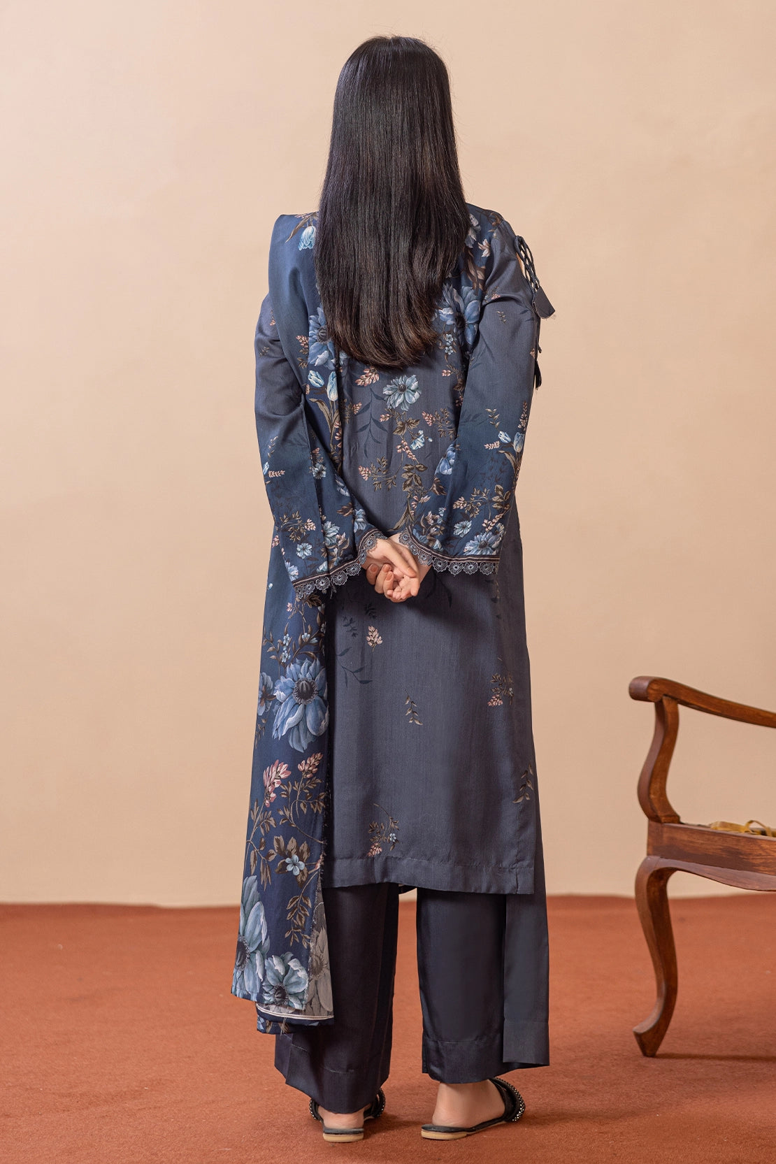 3 Piece - Embroidered Viscose - WD1405