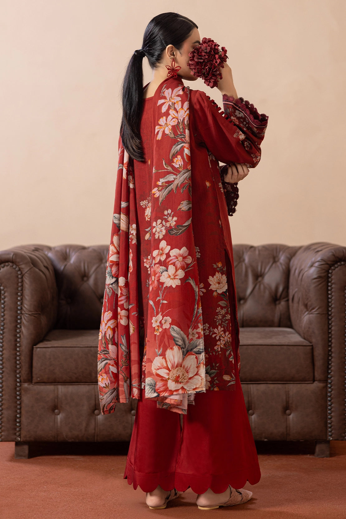 3 Piece - Embroidered Viscose - WD1407