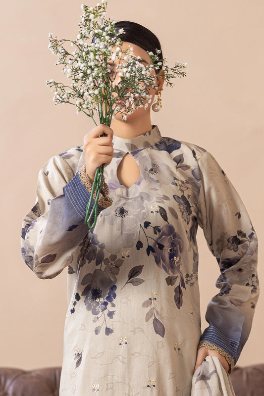 3 Piece - Embroidered Viscose - WD1408