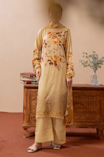 3 Piece - Embroidered Viscose - WD1409